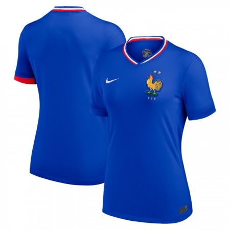 Jalkapallo Peliasut Ranska Naisten Koti Pelipaita Euro 2024 Lyhythihainen